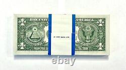 1974 $1 Bill Rare Cleveland Notes 100bep Consecutive Uncirculated Gems