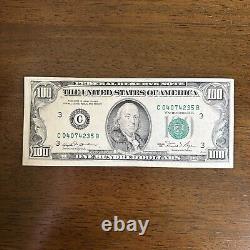 1981 C $100 bill Philadelphia Old Design Currency One Hundred Dollars Bill