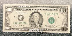 1981 (G) $100 One Hundred Dollar Bill Federal Reserve Note Chicago Crisp Bill