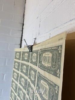1981 Uncut Uncirculated Sheet of 32 $1 One Dollar Bills Boston Massachusetts