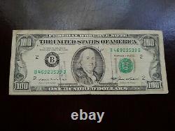 1985 $100 One Hundred Dollar Bill Federal Reserve Note Bank of New York