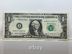 1988A Web Press Note One Dollar Bill Experimental Printing A01614827F Plate 4 4