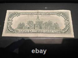 1988 One $100 Dollar Bill Old Style Note