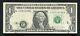 1988-a $1 One Dollar Frn Federal Reserve Note Major Print Shift Error