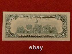 1990 $100 One Hundred Dollar Bill Fancy Serial Number Bank Note (95.9%)