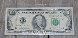 1990 $100 One Hundred Dollar Bill Federal Reserve Banknote St. Louis H04020242A