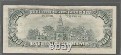 1990 (B) $100 One Hundred Dollar Bill Federal Reserve Note New York Misaligned