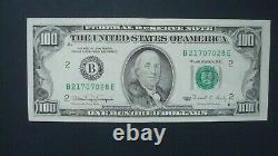 1990 B New York Vintage Crisp U. S. One Hundred Dollar Note $100