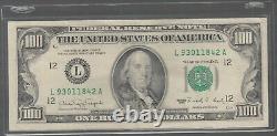 1990 (L) $100 One Hundred Dollar Bill Federal Reserve Note San Francisco Vintage