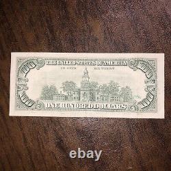 1990 One Hundred Dollar Bill $100 US Federal Reserve Atlanta Note F 52355993A
