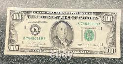 1990 (k) Dallas U. S. One Hundred Dollar Bill $100 K74080189a Small Face
