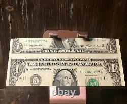 1993 One Dollar Bill CUT IN HALF EXCELLENT CONDITION Sheet Cut Error