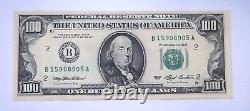 1993 One Hundred $100 Dollar Bill Federal Reserve Note Series New York CRISP
