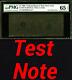 1995 Pmg 65epq Test Note? New York Blackout Note? Unique One Dollar $1