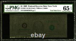 1995 PMG 65EPQ Test Note? New York Blackout Note? Unique One Dollar $1