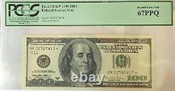 1996 $100 Star One Hundred Dollar Federal Reserve Note PCGS 67PPQ Superb Gem New
