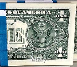 $1.00 Dollar Bills 3 BEP Straps 2021 A-A D-A 2017A I-A Blocks Sequential 1s Runs