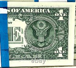 $1.00 Dollar Bills 3 BEP Straps 2021 A-A D-A 2017A I-A Blocks Sequential 1s Runs