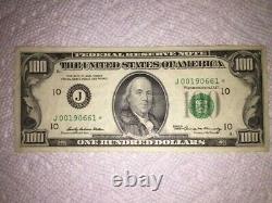 1 $100.00 One Hundred Dollar Bill Star Note Old Style Federal Reserve Note