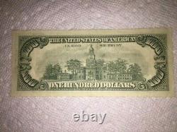 1 $100.00 One Hundred Dollar Bill Star Note Old Style Federal Reserve Note