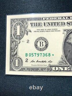 (1) 2013 B (one Dollar) Duplicate Star Note Uncirculated B05797368