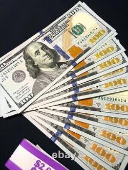 (1) 2017 A $100 Bill One Hundred Dollar Note Crisp Uncirculated From Bep Strap