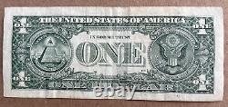 $1 One Dollar Bill 2013 Star Note Full Star Error Serial Number B 10154485