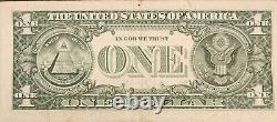$1 One Dollar Bill Fancy Serial Number 6 OF A KIND 0's Error 00026000 Adds to 8