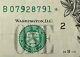 $1 Star Note New York (b) Series Serial 07928791 One Dollar Replacement Note