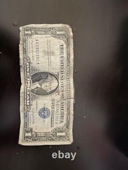 1 dollar bill 1957 a one