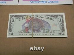 2000 Walt Disney Dollar Uncirculated $1 One Dollar Bill A Series Mickey Set 25