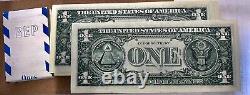 2001 Stack Of $1 One Dollar Bill(100) Star Note Fancy Serial Number New N Used