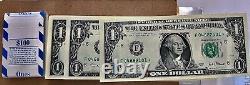 2001 Stack Of $1 One Dollar Bill(100) Star Note Fancy Serial Number New N Used