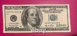 2006 $100 One Hundred Dollar Bill, Federal Reserve Note, # HA 57714412 A