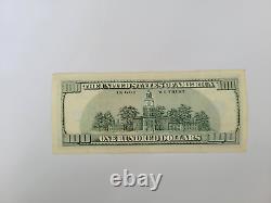 2006 $100 One Hundred Dollar Bill, Federal Reserve Note, Serial # HB47469299B