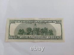 2006 $100 One Hundred Dollar Bill Federal Reserve Note, Serial# He22385977d