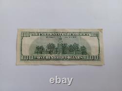 2006 $100 One Hundred Dollar Bill Federal Reserve Note, Serial # Kd45575721a