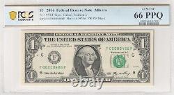 2006 Atlanta $1 One Dollar Low 3 Digit Serial 00000486 PCGS Graded UNC 66 PPQ