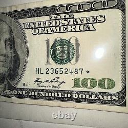 2006 One Hundred Dollar Star Note With 7 Consecutive Digits Serial#hl 23652487