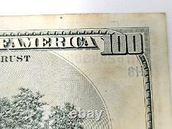 2006 US One Hundred Dollar Bill Note $100 Rare Hard Stamp Reverse Error