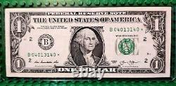 2013B ONE $1 Dollar Star Note 04013140? Duplicate Serial Number, FANCY BILL