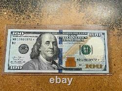 2013 $100 ONE HUNDRED DOLLAR BILL FRN Currency Note money STAR NOTE MB 19800972