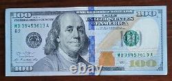 2013 $100 ONE HUNDRED DOLLAR Bill Note MB38453613A Very Clean Unirculated