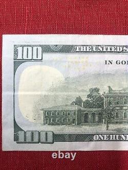 2013 $100 (One Hundred Dollar Bill) Fancy Serial # Near Solid, Repeater, Bookend