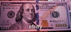 2013 $100 One Hundred Dollar Bill Star Note Mg 05012213