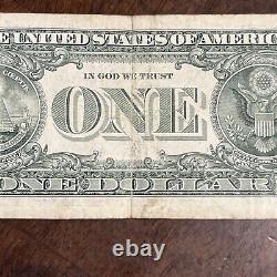 2013 $1 Dollar Bill Star Note B 04754663. Ungraded