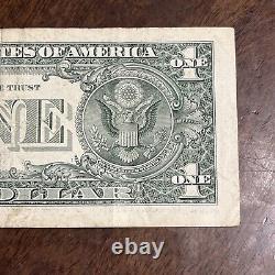 2013 $1 Dollar Bill Star Note B 04754663. Ungraded