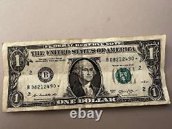 2013 $1 Dollar Duplicate B Series Error Star Note Rare Bill