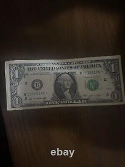 2013 1 dollar bill star note b