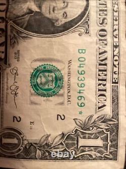 2013 B Star? Note One Dollar Circulated B04939469